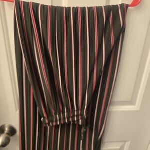 Striped Black and Red Pants